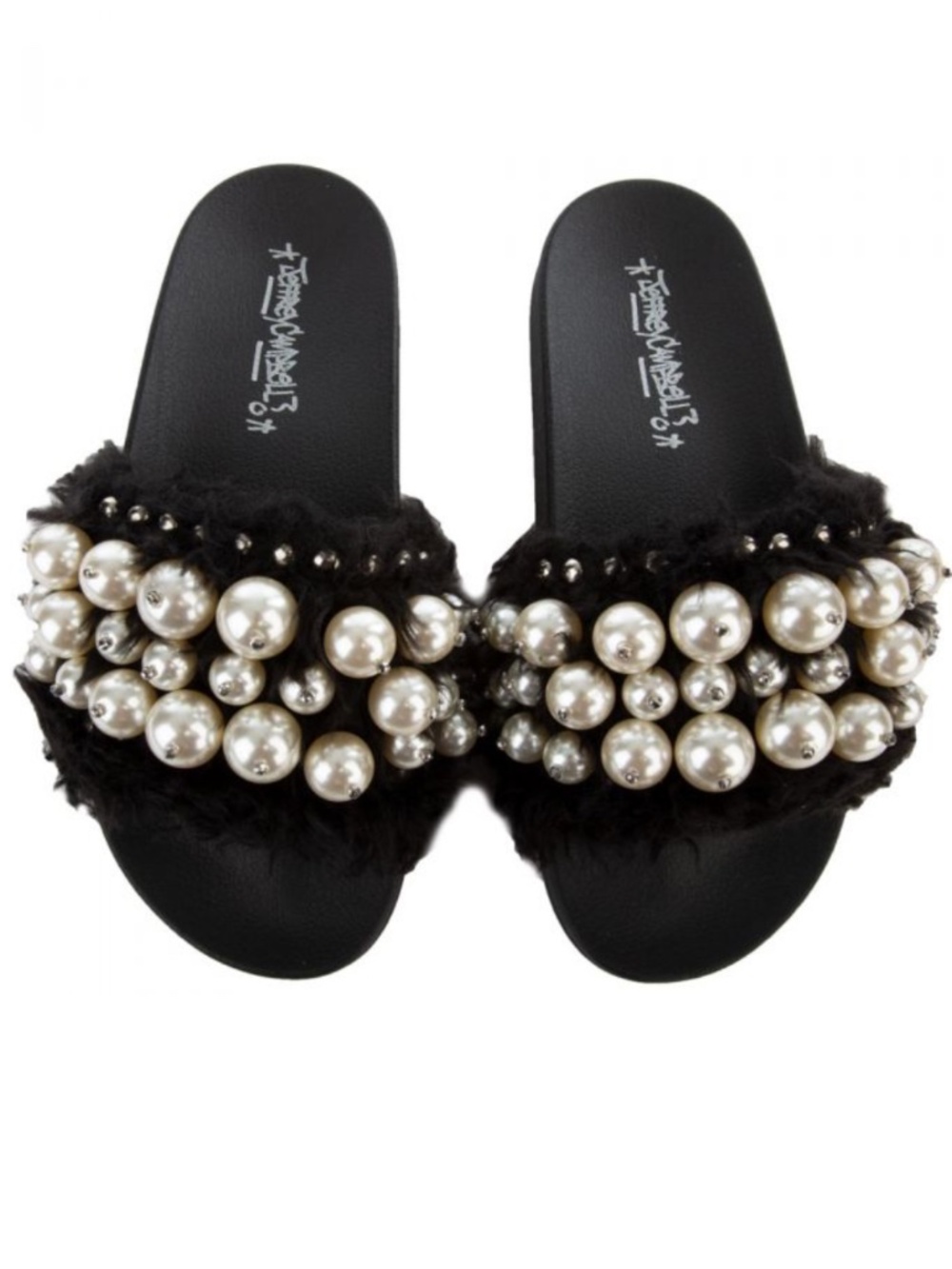 Jeffrey Campbell Jova Pearl Slides - Picture 1 of 5